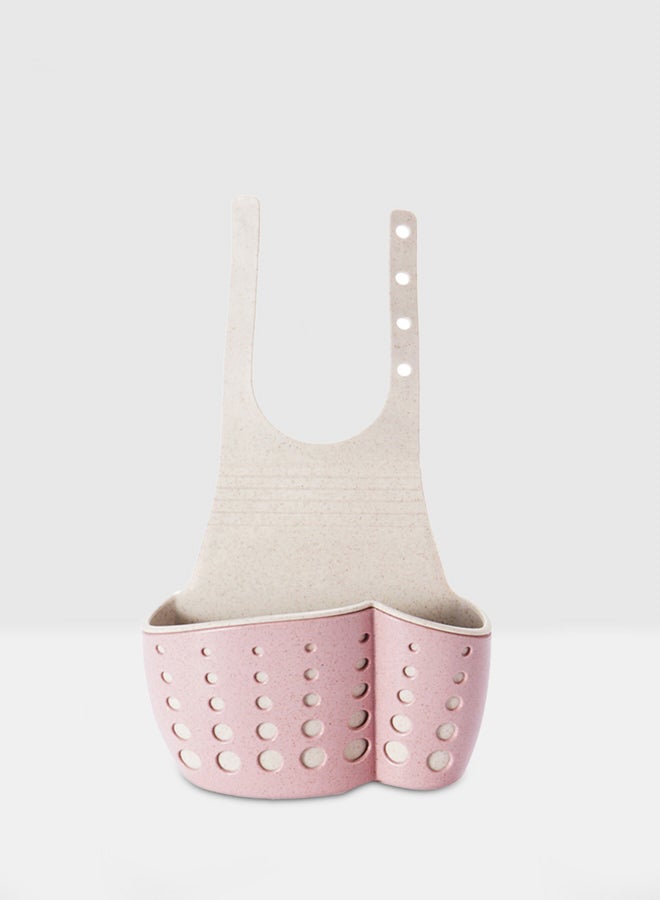 ANSELF Kitchen Sink Drain Basket And Holder Pink  - Image 1