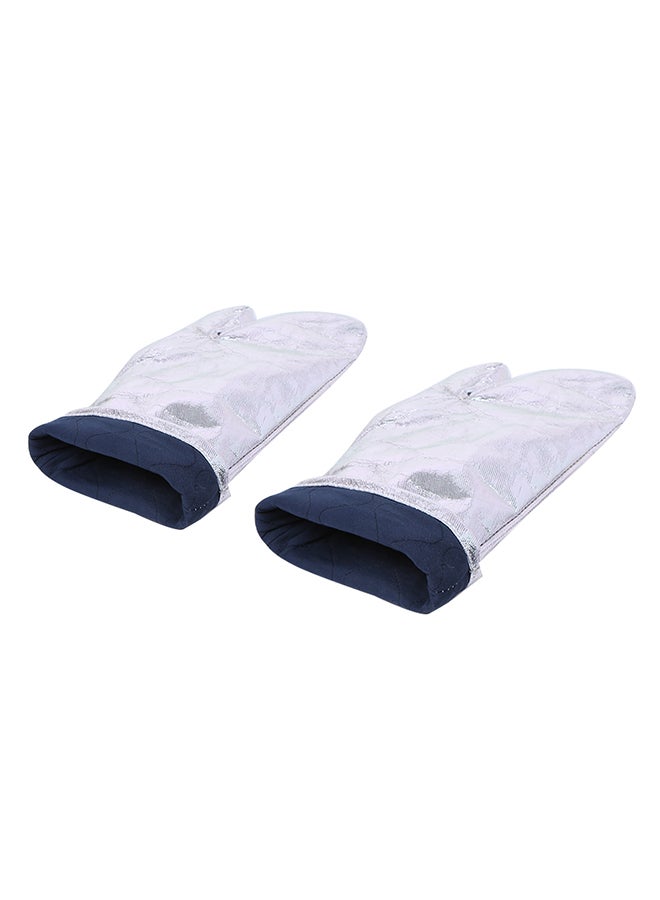 Aluminized Heat Resistant Safety Work Glove Silver One Size - Image 2
