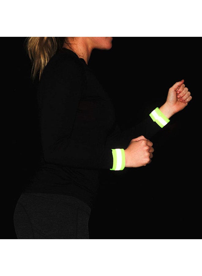 6-Piece Reflective Safty Bands For Wrist Arm Ankle Leg Fluorescent Orange - Image 2