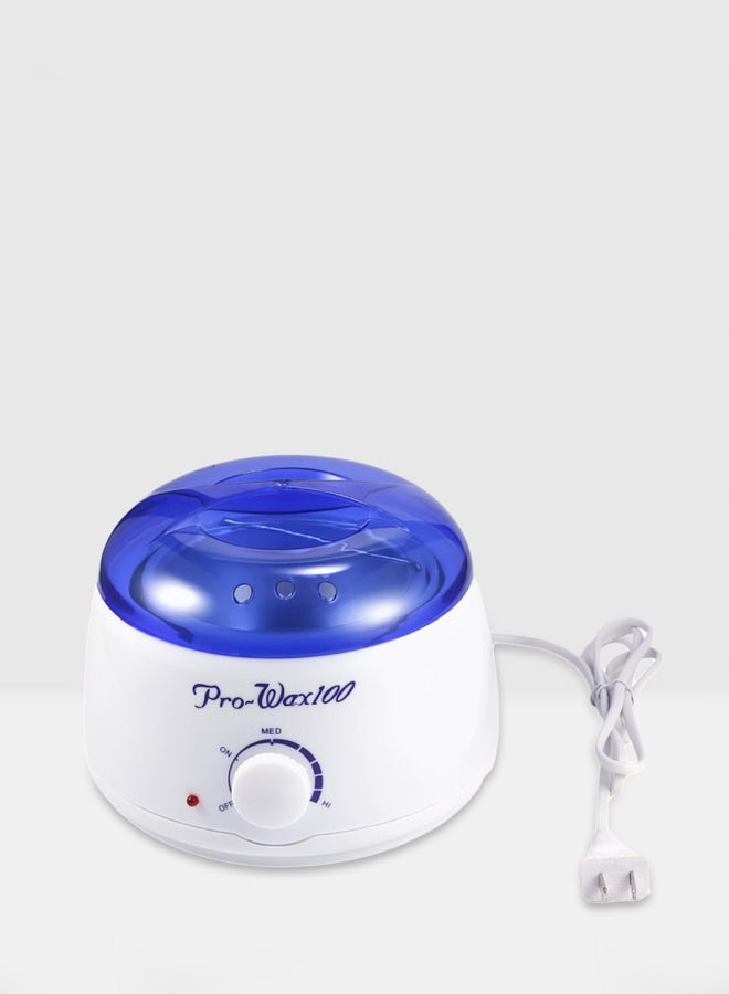 Hair Removal Kit With Wax Melting Pot Blue/White - Image 1