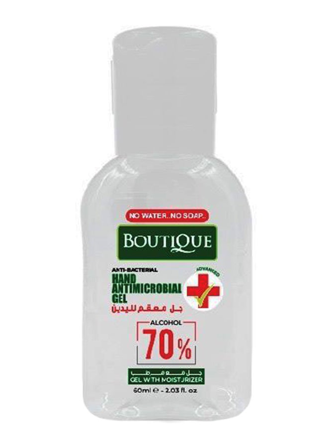 Anti-Microbial Hand Sanitizer Gel White/Green/Red 60ml
