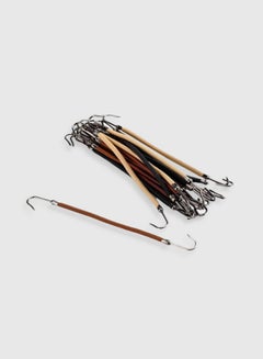 BinaryABC 18-Piece Ponytail Hook Holder Set Black/Beige/Brown 