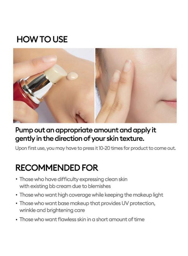 Missha M Perfect Cover BB Cream With SPF 42 PA+++ Golden Beige - Image 4