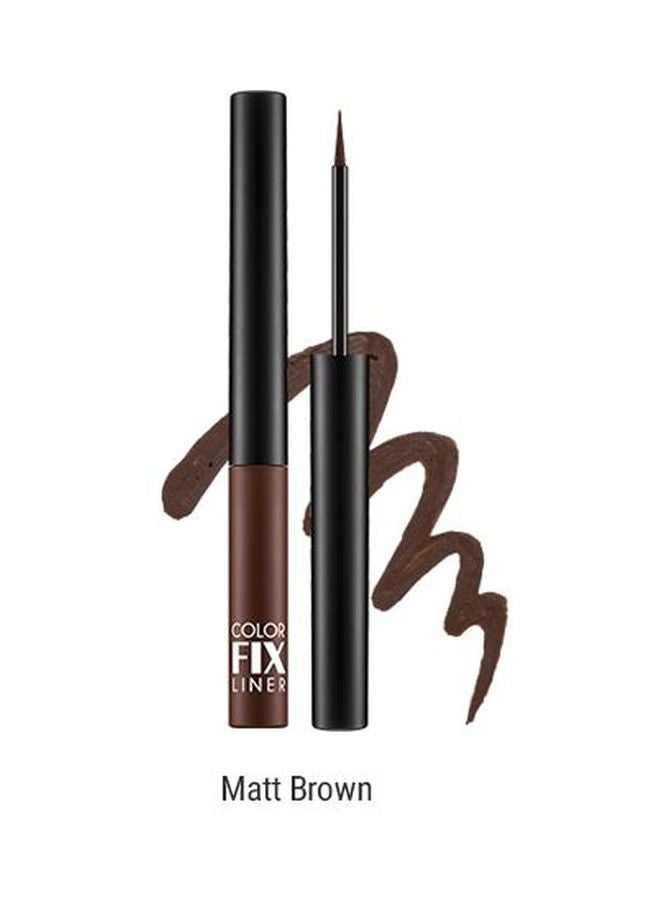 Missha Real Proof Color Fix Eye Liner Matt Brown  - Image 3