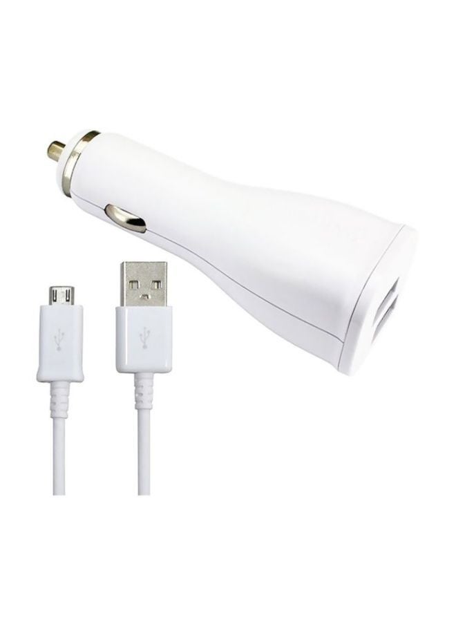 Samsung USB Car Charger And Cable White  - Image 5