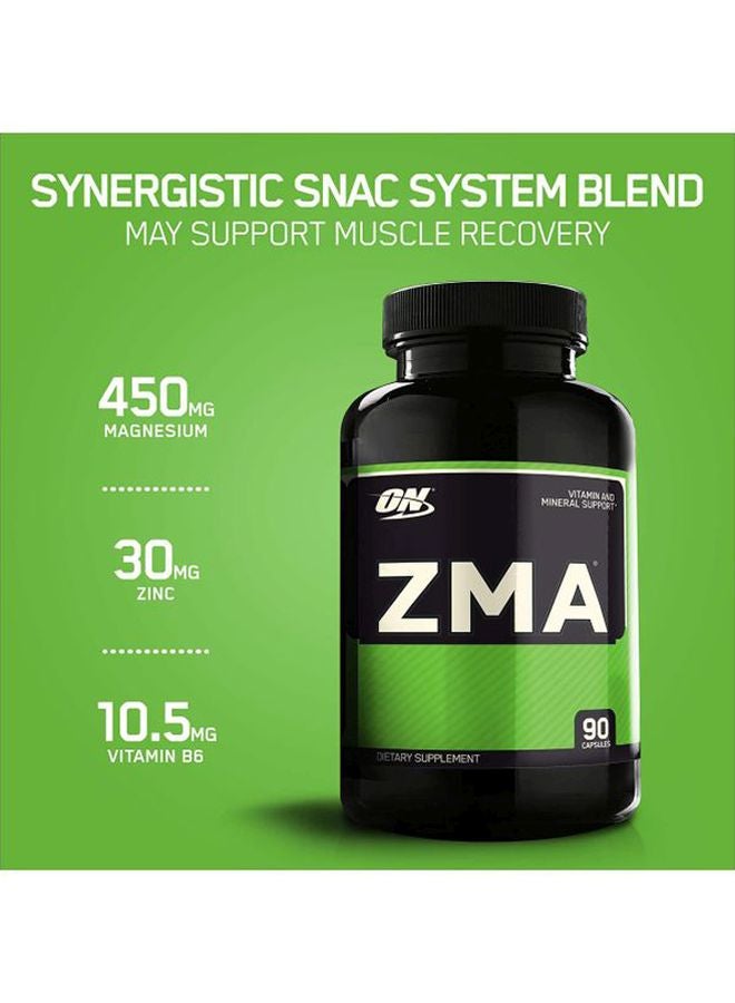 Optimum Nutrition ZMA Dietary Supplement - Unflavoured - 90 Capsules  - Image 4