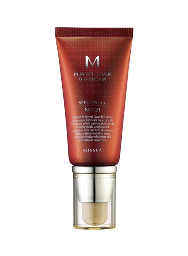 Missha M Perfect Cover BB Cream With SPF 42 PA+++ 21 - Image 1
