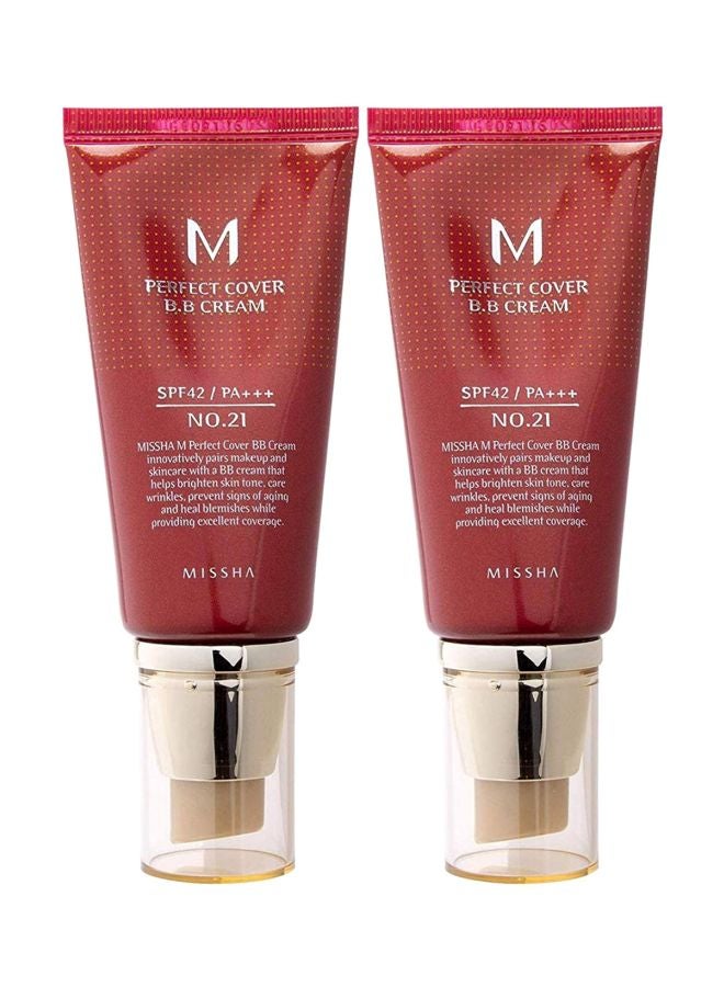 ميشا مجموعة من عبوتي كريم بي بي إم بيرفكت 21 بيج فاتح - Image 1