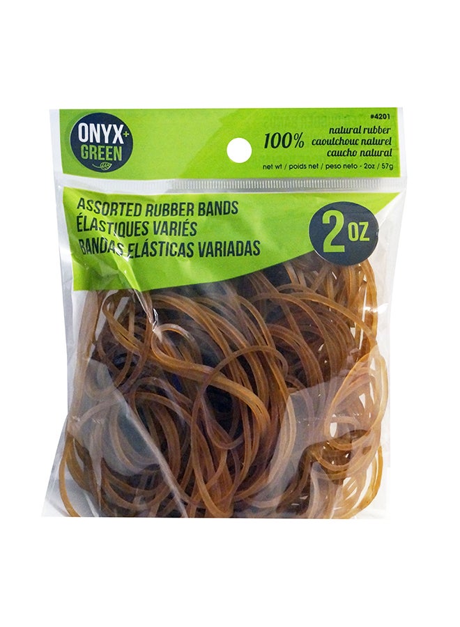 Onyx & Green Natural Rubber Band 2oz Brown - Image 1