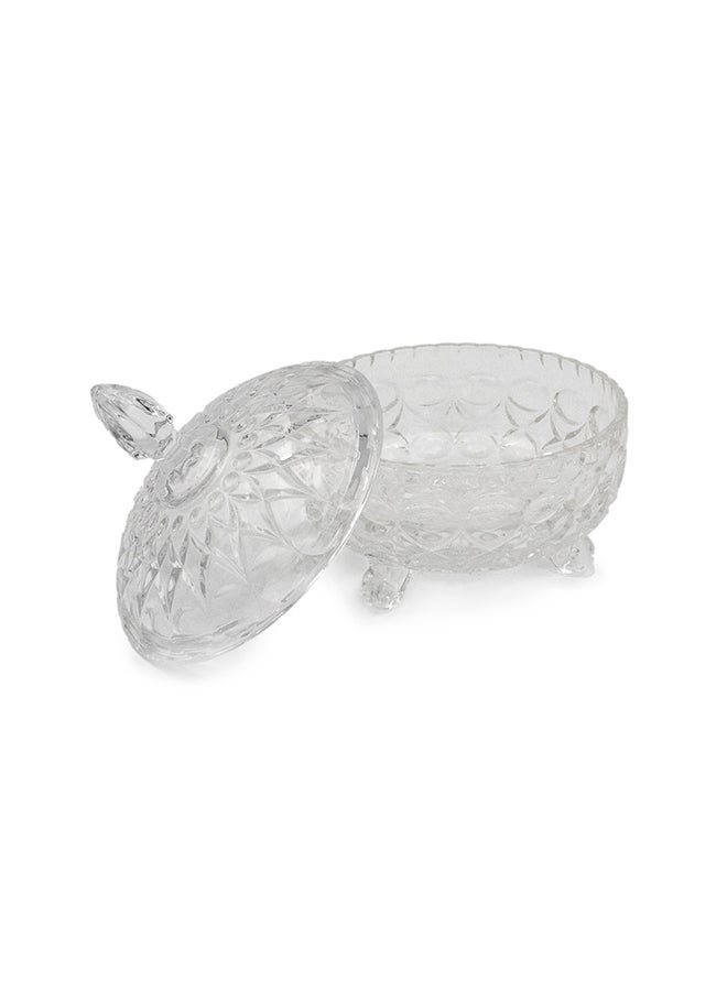 Glass Sugar Pot Clear 16x13.5x16centimeter - Image 2