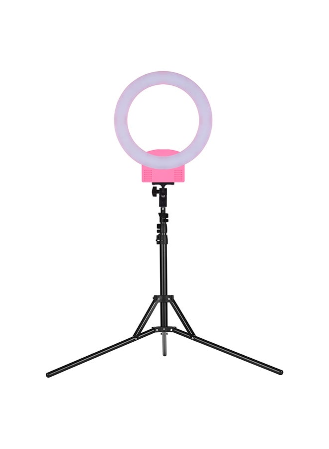 طقم حلقة إضاءة LED احترافية للتصوير الفوتوغرافي وردي/أسود - Image 3