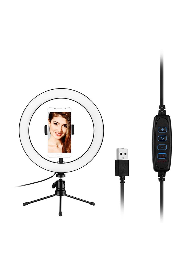 Professional LED Photography Ring Light Kit Black/White - Image 1