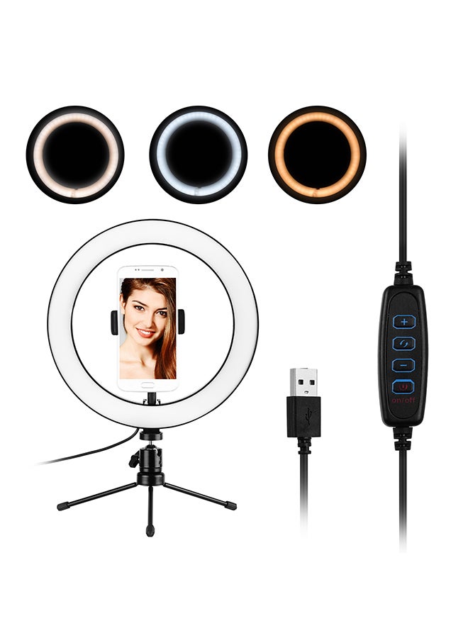 Professional LED Photography Ring Light Kit Black/White - Image 2