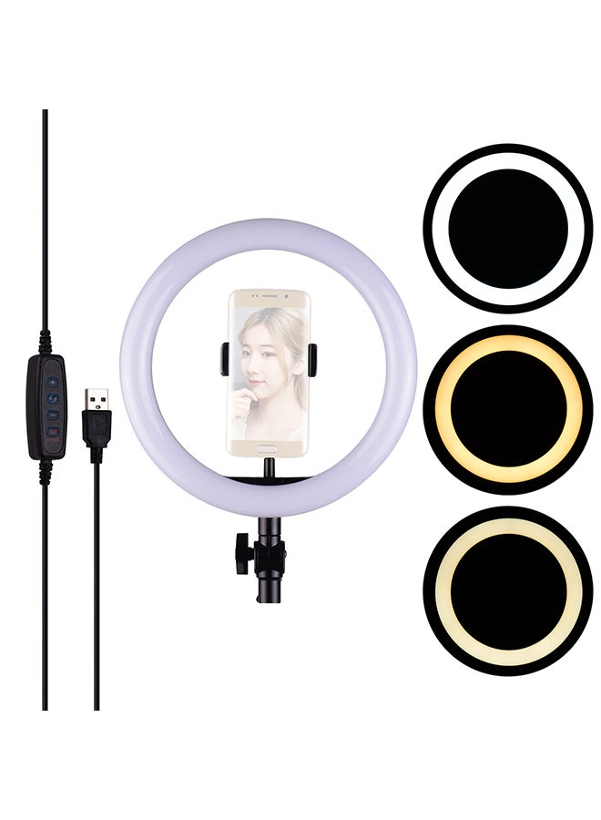 Professional LED Photography Ring Light Kit Black/White - Image 2