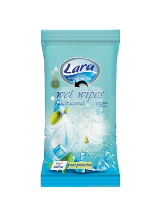 15-Piece Antibacterial Cool Mint Wet Wipe Set Blue - v1591213030/N38478817A_1