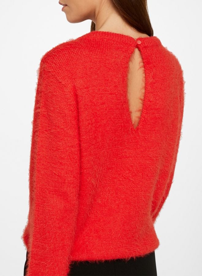 Faux Fur Sweater Red - v1591216840/N31504096V_2