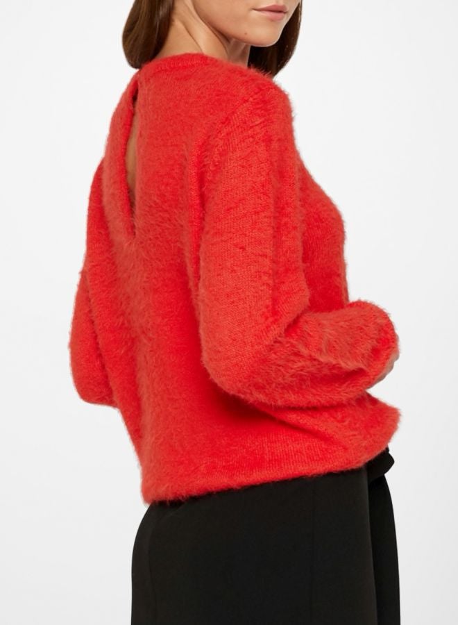 Faux Fur Sweater Red - v1591216841/N31504096V_3