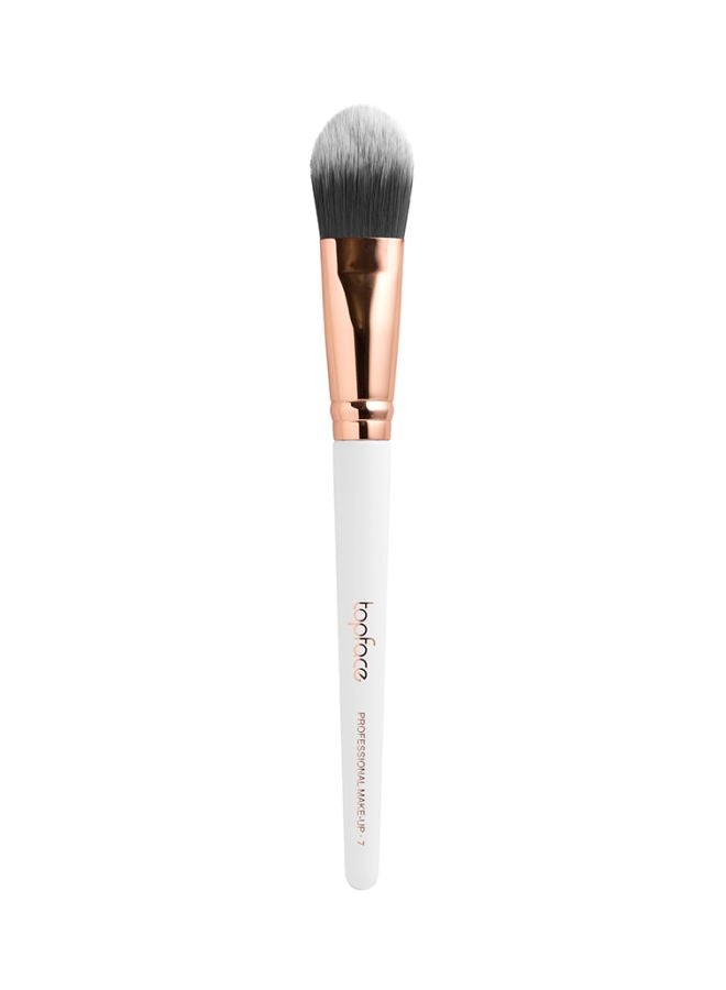 topface Flat Foundation Brush White/Rose Gold/Black  - Image 1