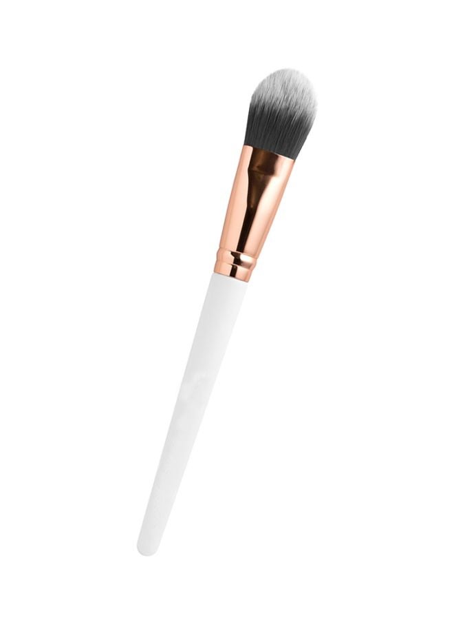 topface Flat Foundation Brush White/Rose Gold/Black  - Image 2