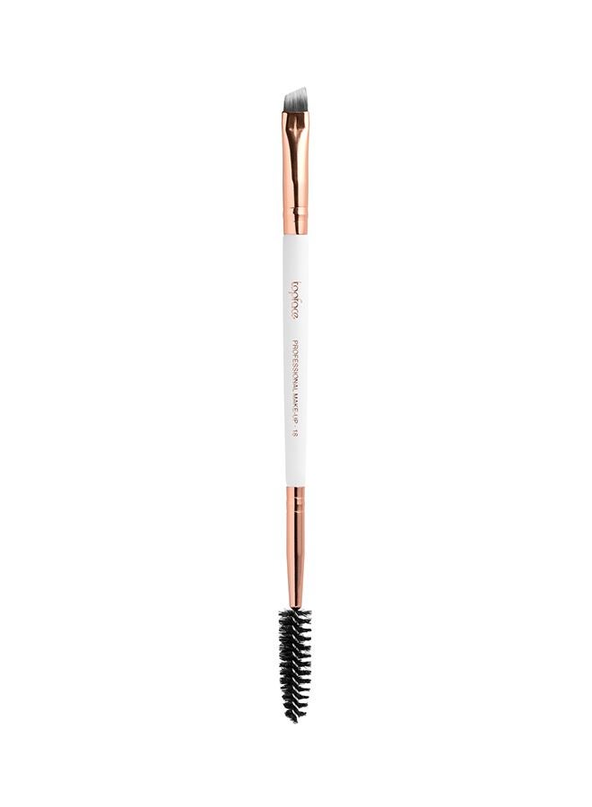 topface Professional Eyebrow Brush White/Rose Gold/Black  - Image 1
