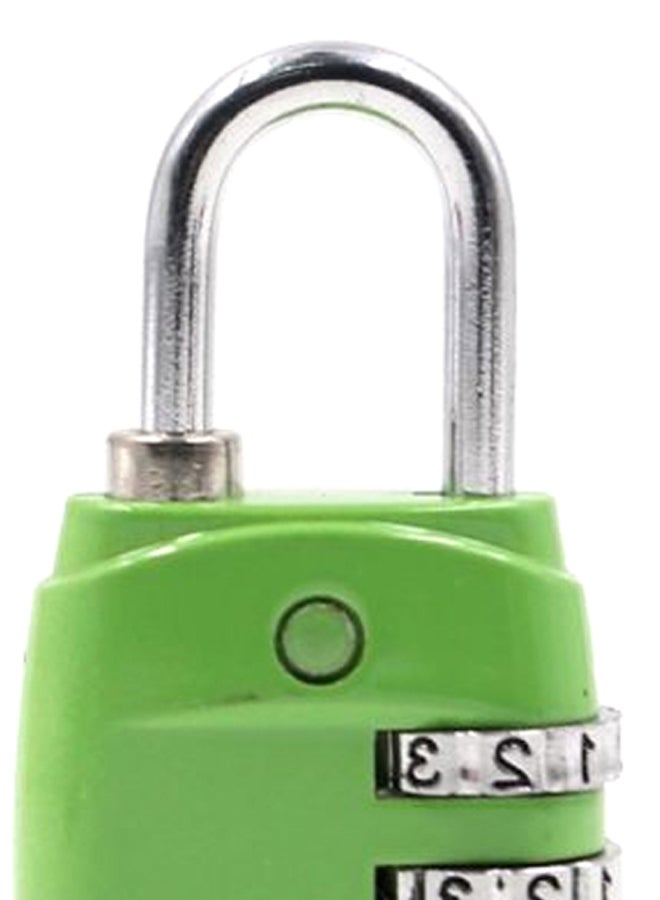 Digit Combination Password Travel Luggage Lock Green/Silver  - Image 3