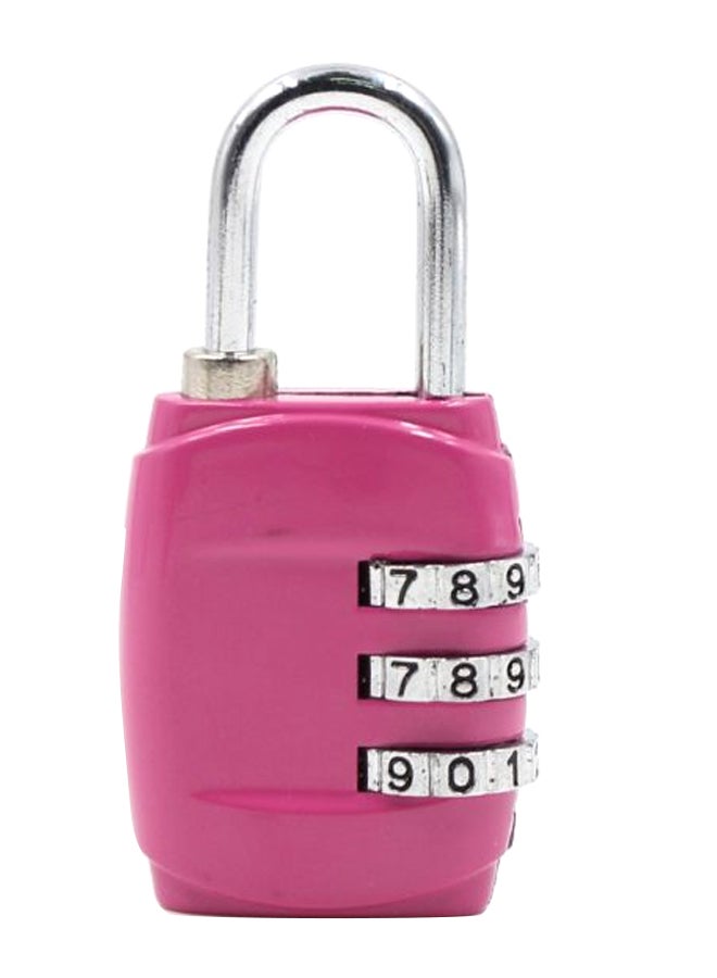 Digit Combination Password Travel Luggage Lock Pink/Silver  - Image 2
