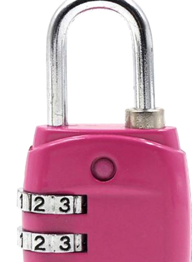 Digit Combination Password Travel Luggage Lock Pink/Silver  - Image 3
