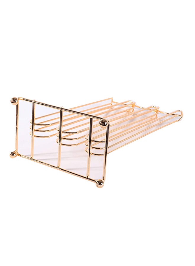 Coffee Capsules Storage Holder Gold 6.5x3.7x10.4inch - Image 3