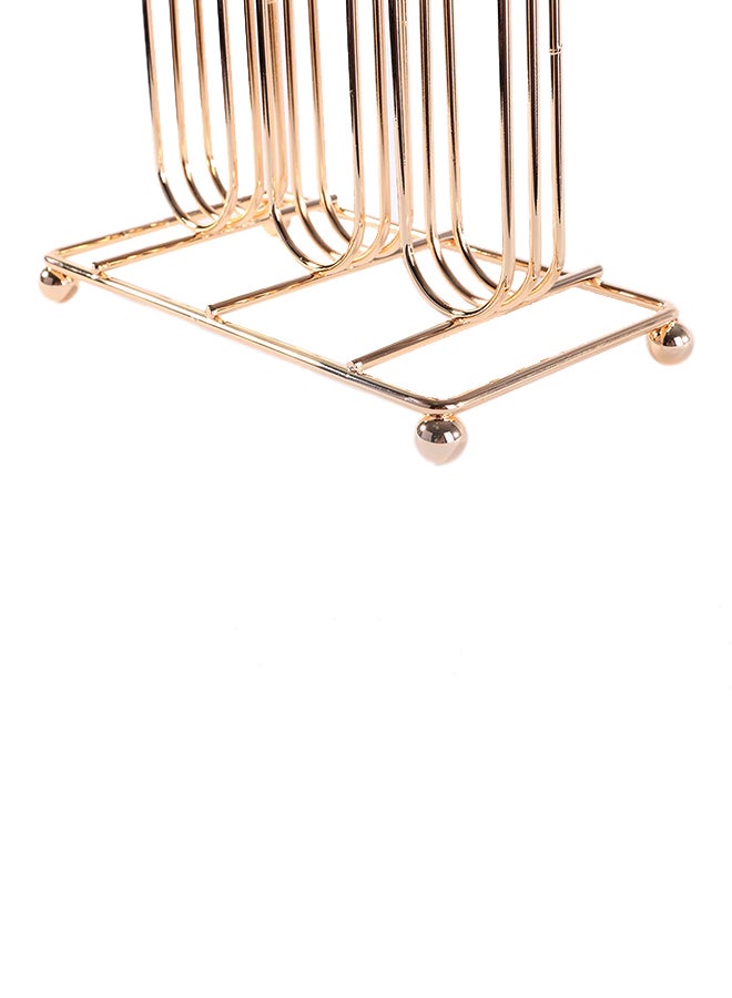 Coffee Capsules Storage Holder Gold 6.5x3.7x10.4inch - Image 5