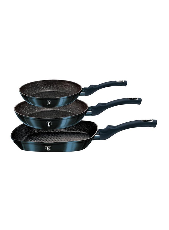 BerlingerHaus 3-Piece Metallic Line Aquamarine Edition Cookware Set Aquamarine  - Image 2