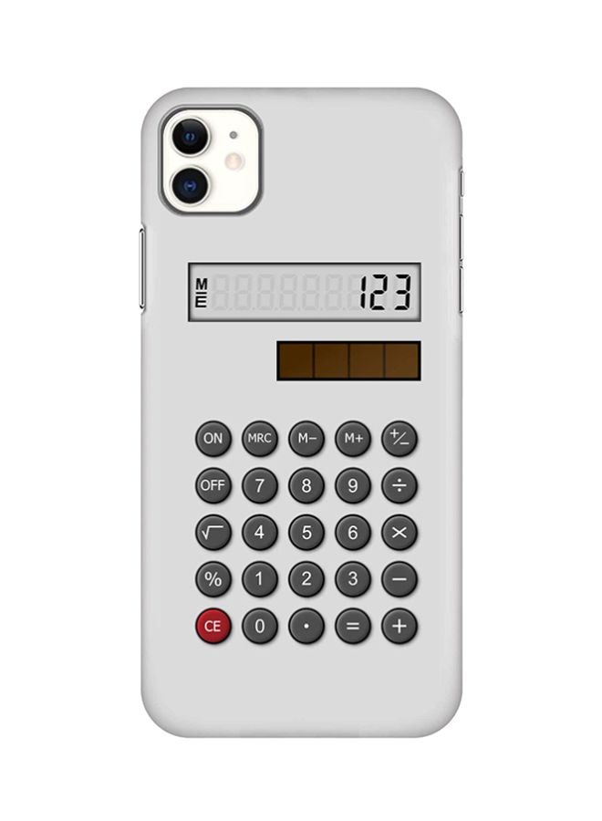 Stylizedd Protective Case Cover For Apple iPhone 11 Calc (White)
