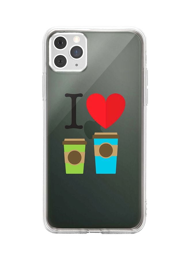 Protective Case Cover For Apple iPhone 11 Pro I Love Coffee