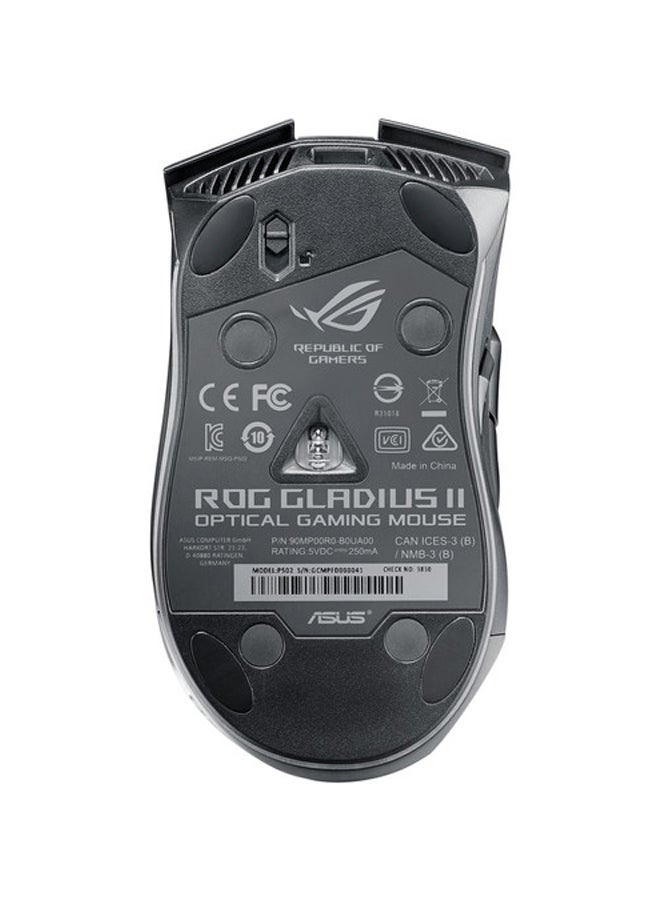 ASUS Rog Gladius II Wired Optical Aura Gaming Mouse Black  - Image 5