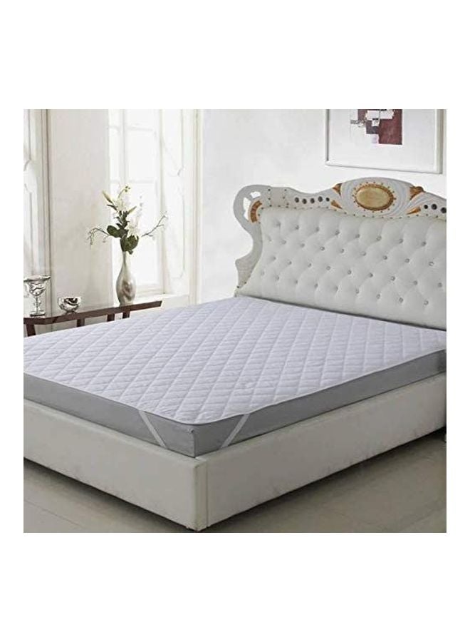 DEEP SLEEP Every Night Deep Sleep King Size Satin Space Pattern Mattress Protector Satin White 180x200cm - Image 3