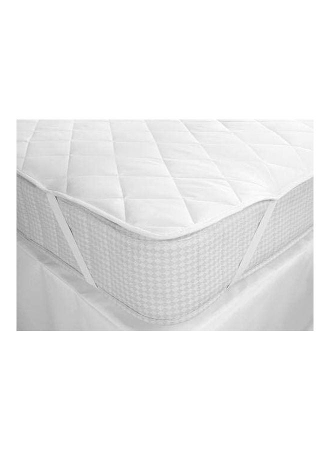 DEEP SLEEP Every Night Deep Sleep King Size Satin Space Pattern Mattress Protector Satin White 180x200cm - Image 4