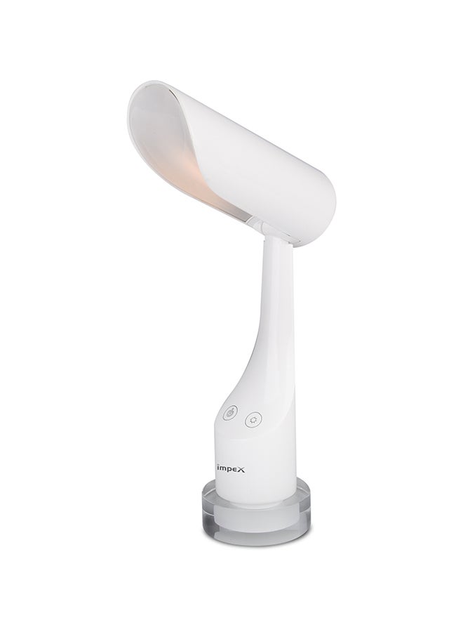 Impex Rechargeable LED Table Lamp White 28cm - Image 1
