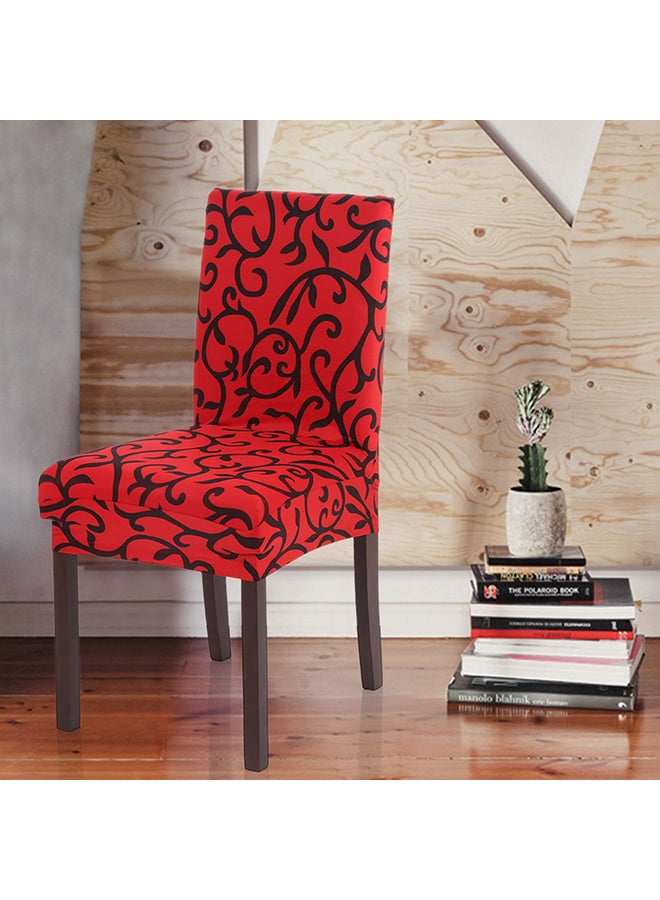 Printed Washable Ceremony Chair Seat Cover Red/Black 46 x 60cm - Image 3