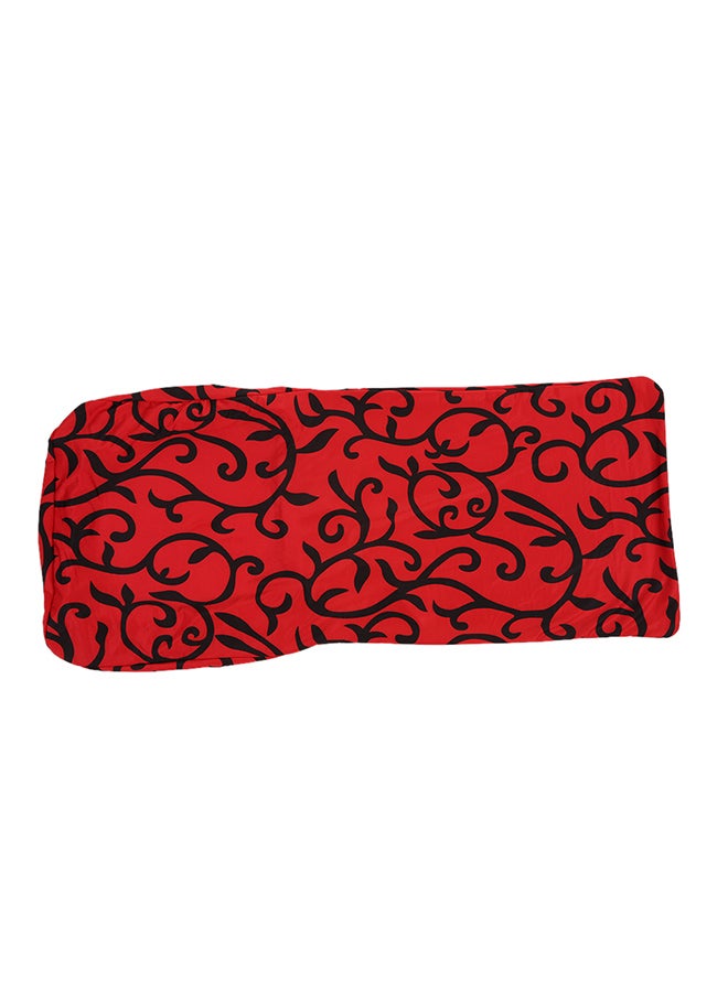 Printed Washable Ceremony Chair Seat Cover Red/Black 46 x 60cm - Image 5