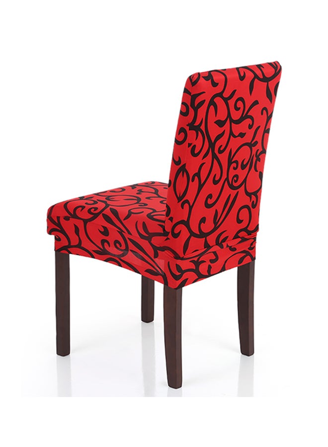 Printed Washable Ceremony Chair Seat Cover Red/Black 46 x 60cm - Image 2