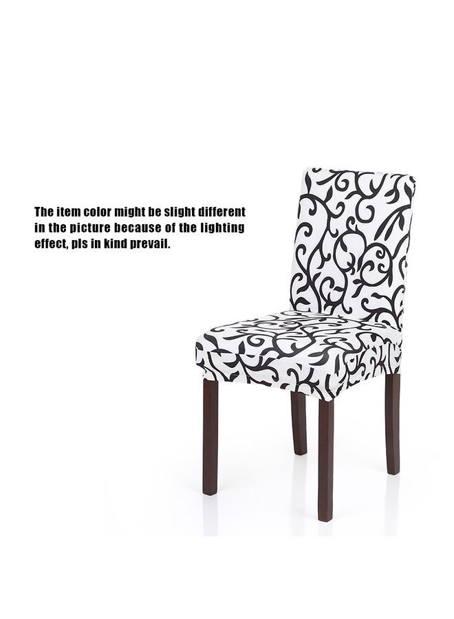 Printed Washable Ceremony Chair Seat Cover White/Black 46 x 60cm - Image 3