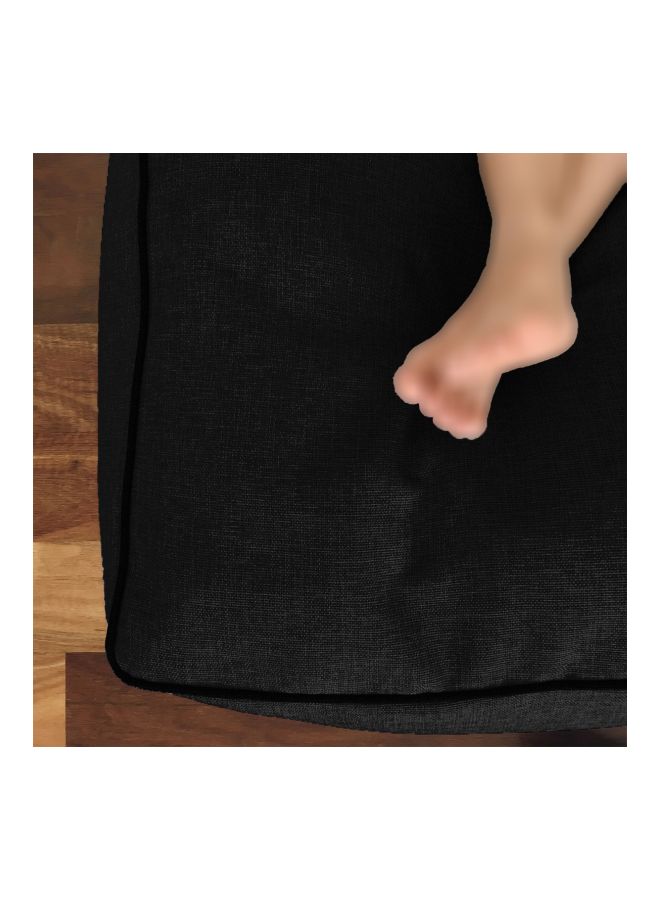 ريغال إن هاوس وسادة أرضية للديكور linen أسود 65x65x40سم  - Image 5