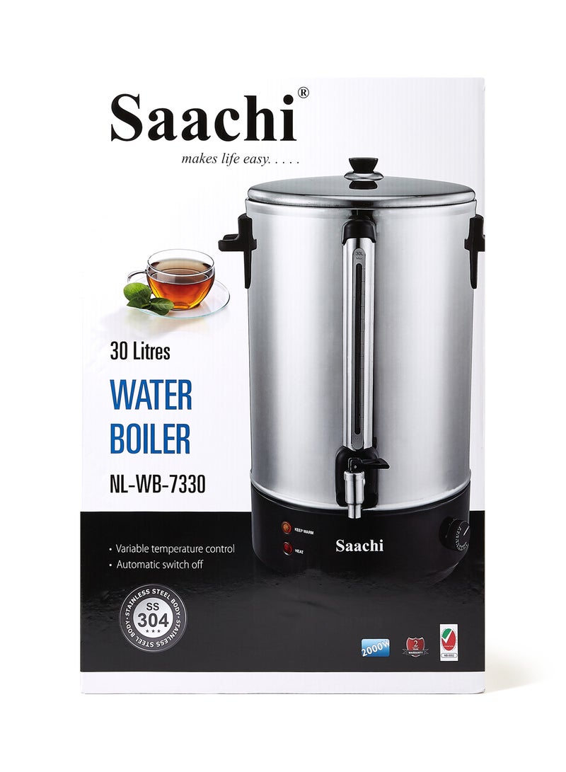 Saachi - 30L Water Boiler With Variable Temperature Control NL-WB-7330-ST Silver - Image 1