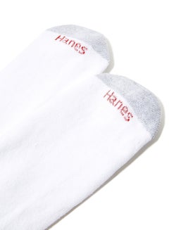 Hanes 6-Pair Big And Tall Socks White  - Image 2
