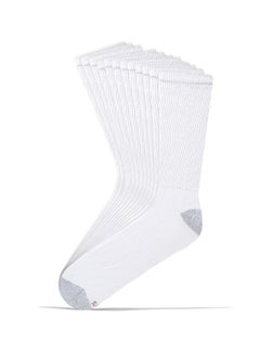 Hanes 6-Pair Big And Tall Socks White  - Image 1