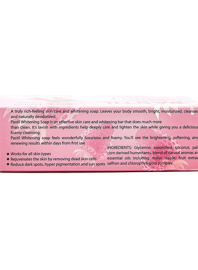 Pastil Whitening Strawberry Soap White 125grams - Image 2