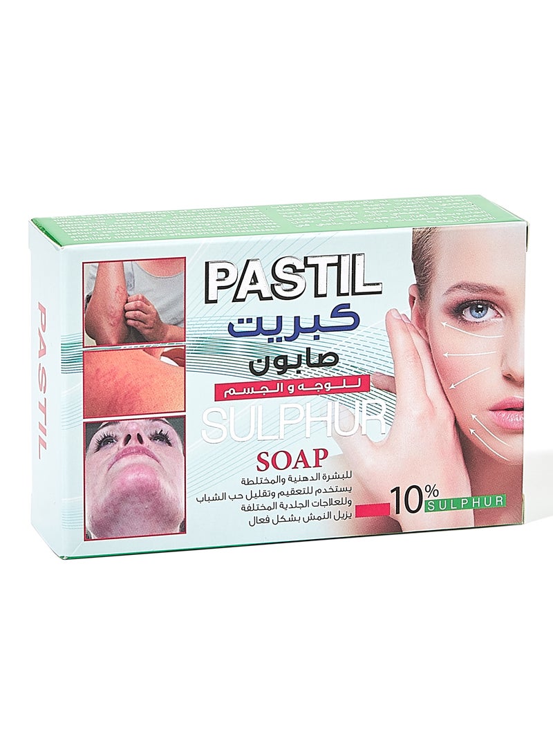 Pastil Sulphur Soap 10% white 100grams - Image 1