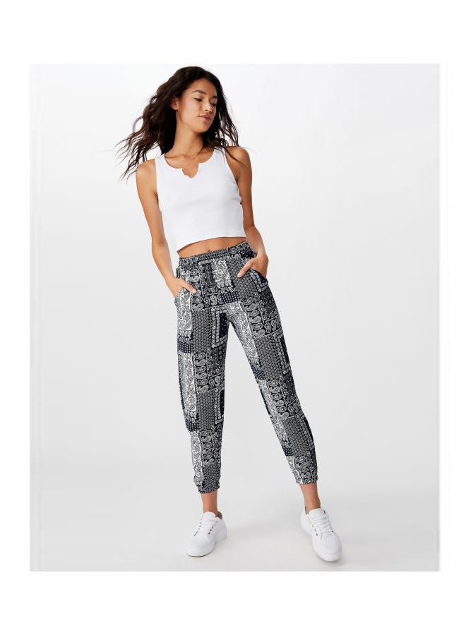 Cotton On Amelia Drapey Pants Celia Bandana Provinvial Total Eclipse  - Image 2