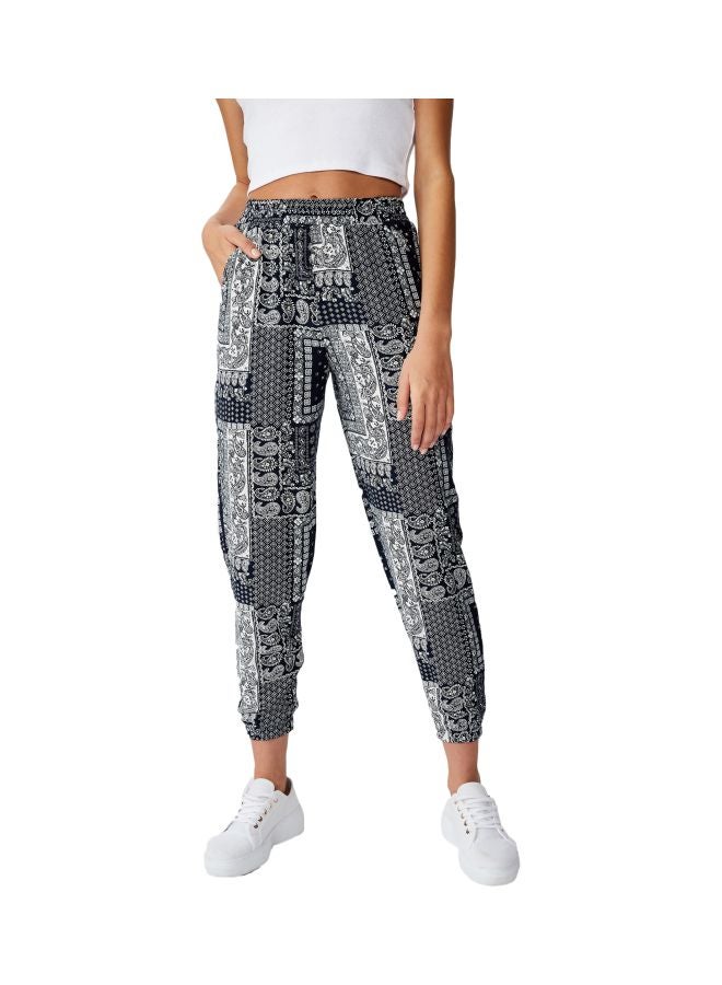 Cotton On Amelia Drapey Pants Celia Bandana Provinvial Total Eclipse  - Image 1