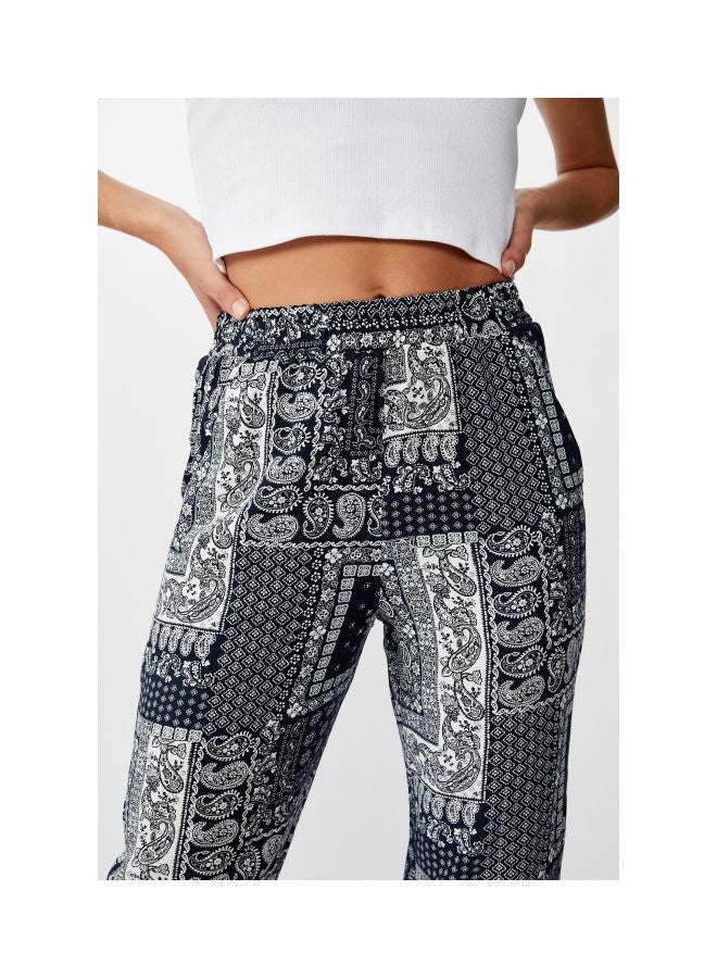 Cotton On Amelia Drapey Pants Celia Bandana Provinvial Total Eclipse  - Image 3