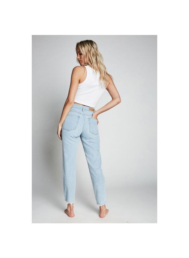 Cotton On Cotton Mom Jeans Laguna Blue  - Image 2